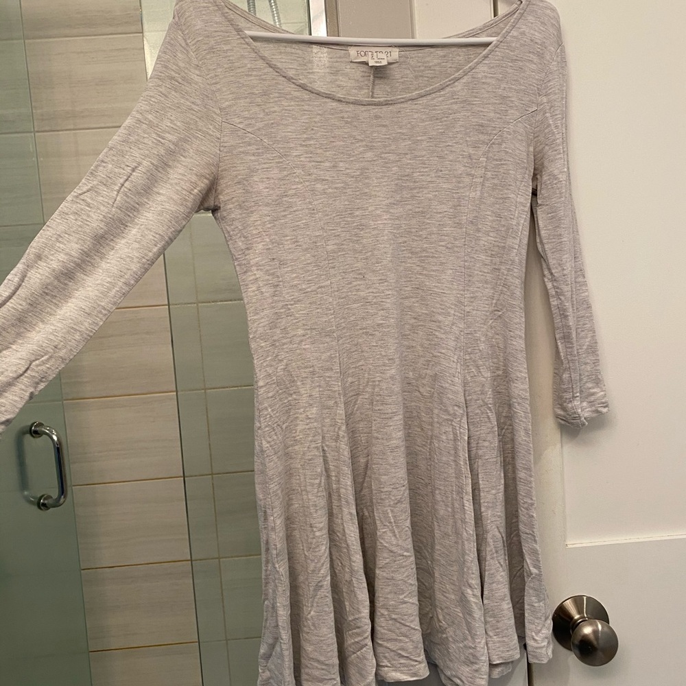 Forever 21 Light Grey Mini Dress